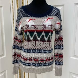 Soft Christmas Theme Sweater, worn